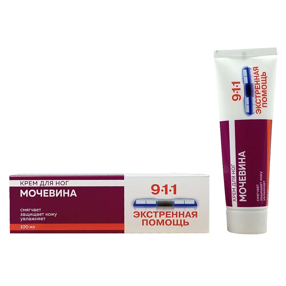 911 Мочевина, крем для ног, 100 мл.