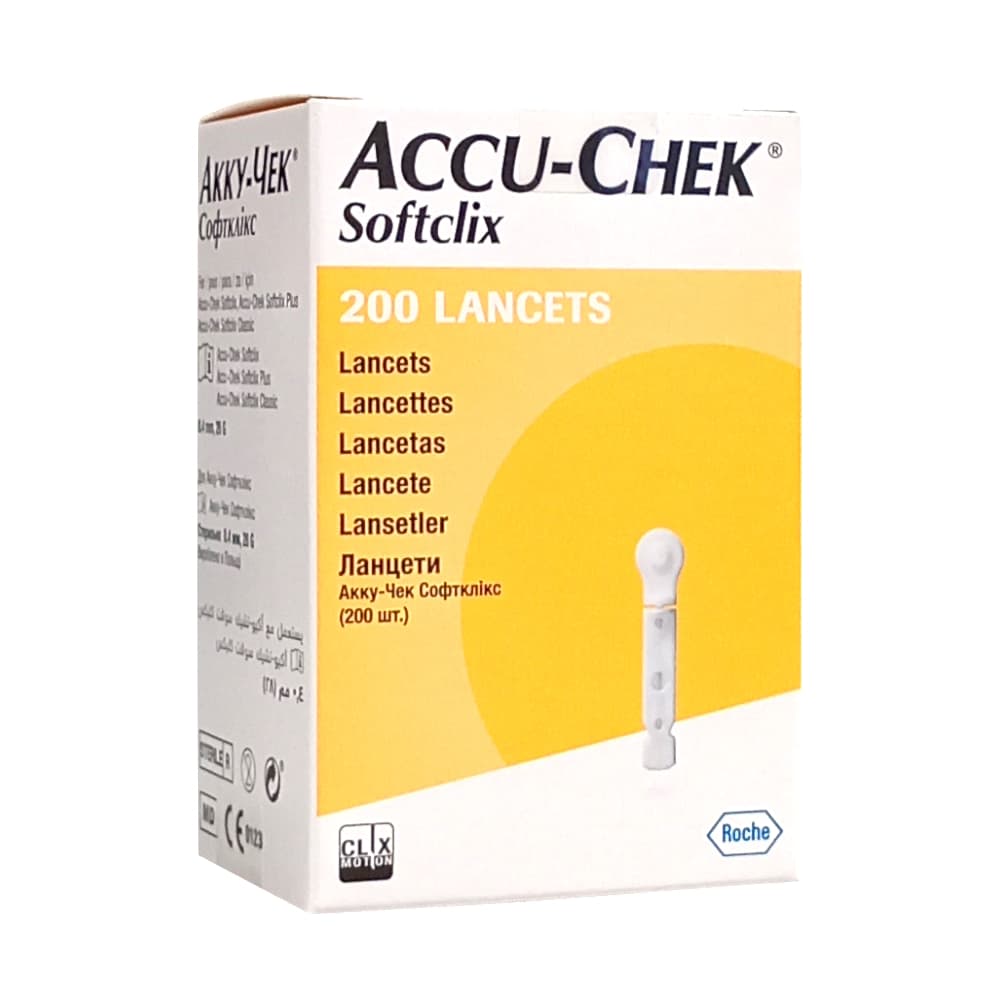 ACCU-CHEK Softclix ланцеты для прокола, №200