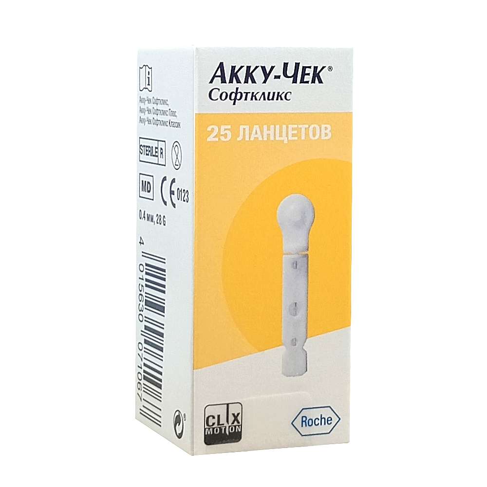 ACCU-CHEK Softclix ланцеты для прокола, №25