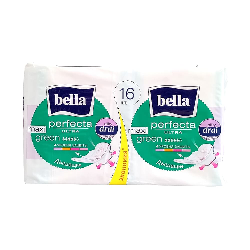 Bella Perfecta Ultra Maxi Green прокладки, 16 шт.