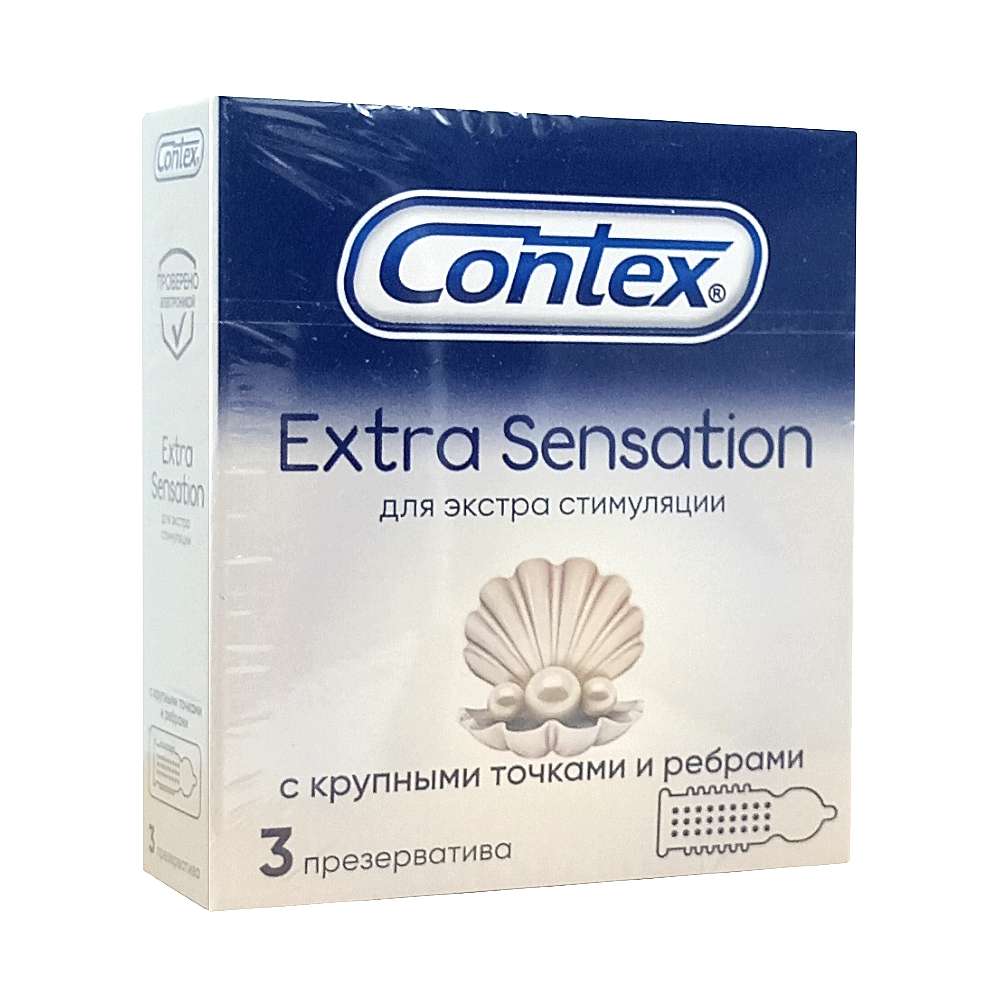 CONTEX Extra Sensation презервативы для экстра стимуляции, №3