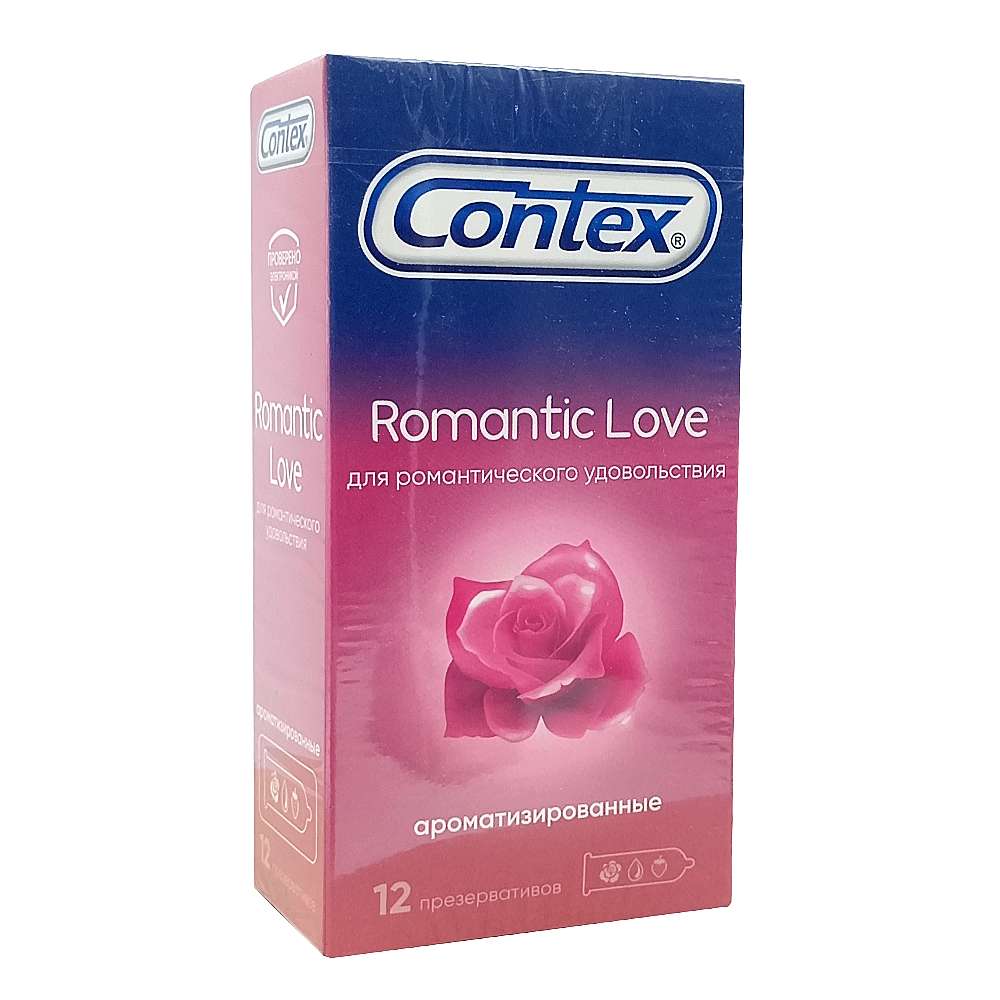 CONTEX Romantic Love ароматизированные презервативы, №12