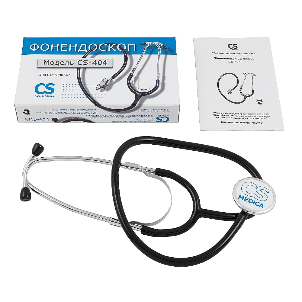 CS Medica стетофонендоскоп, чёрный /CS-404