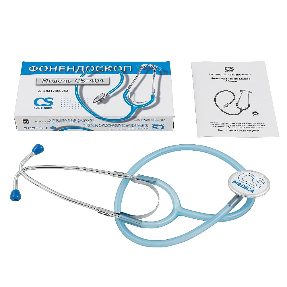 CS Medica стетофонендоскоп, голубой /CS-404