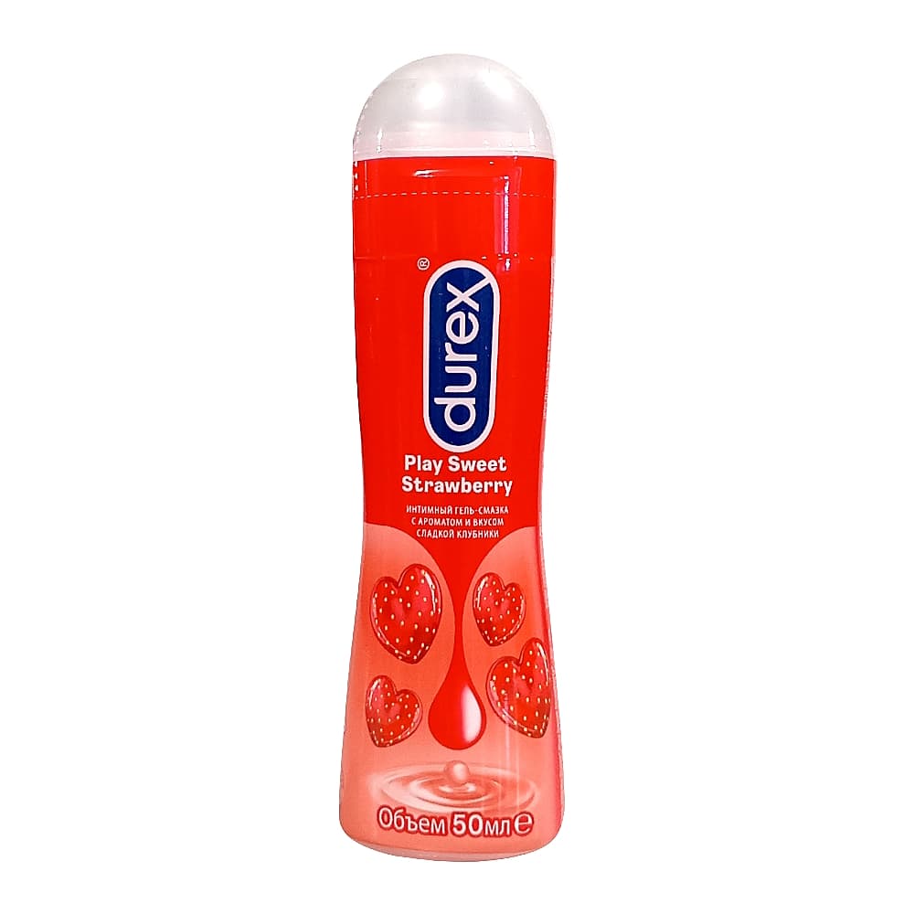 DUREX Play Sweet Strawberry гель-смазка с ароматом сладкой клубники, 50 мл.