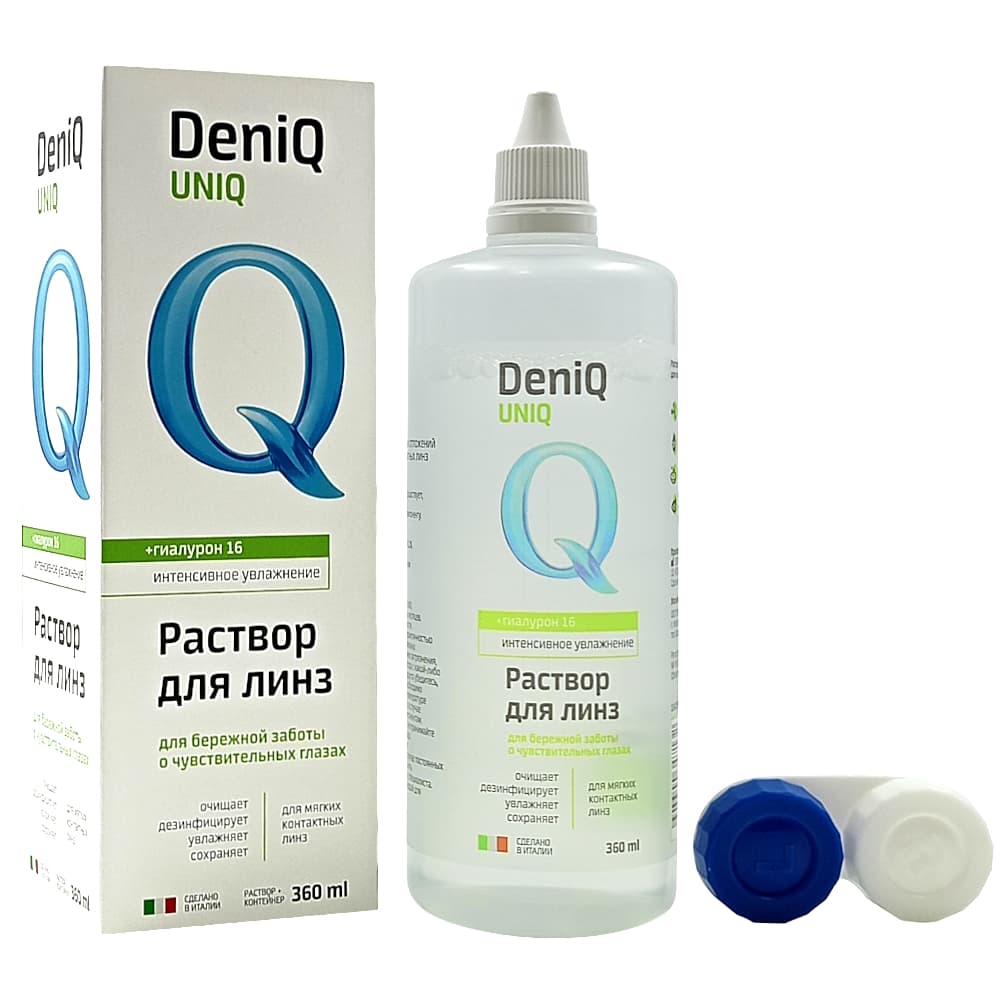 DenIQ UNIQ раствор для линз, 360мл