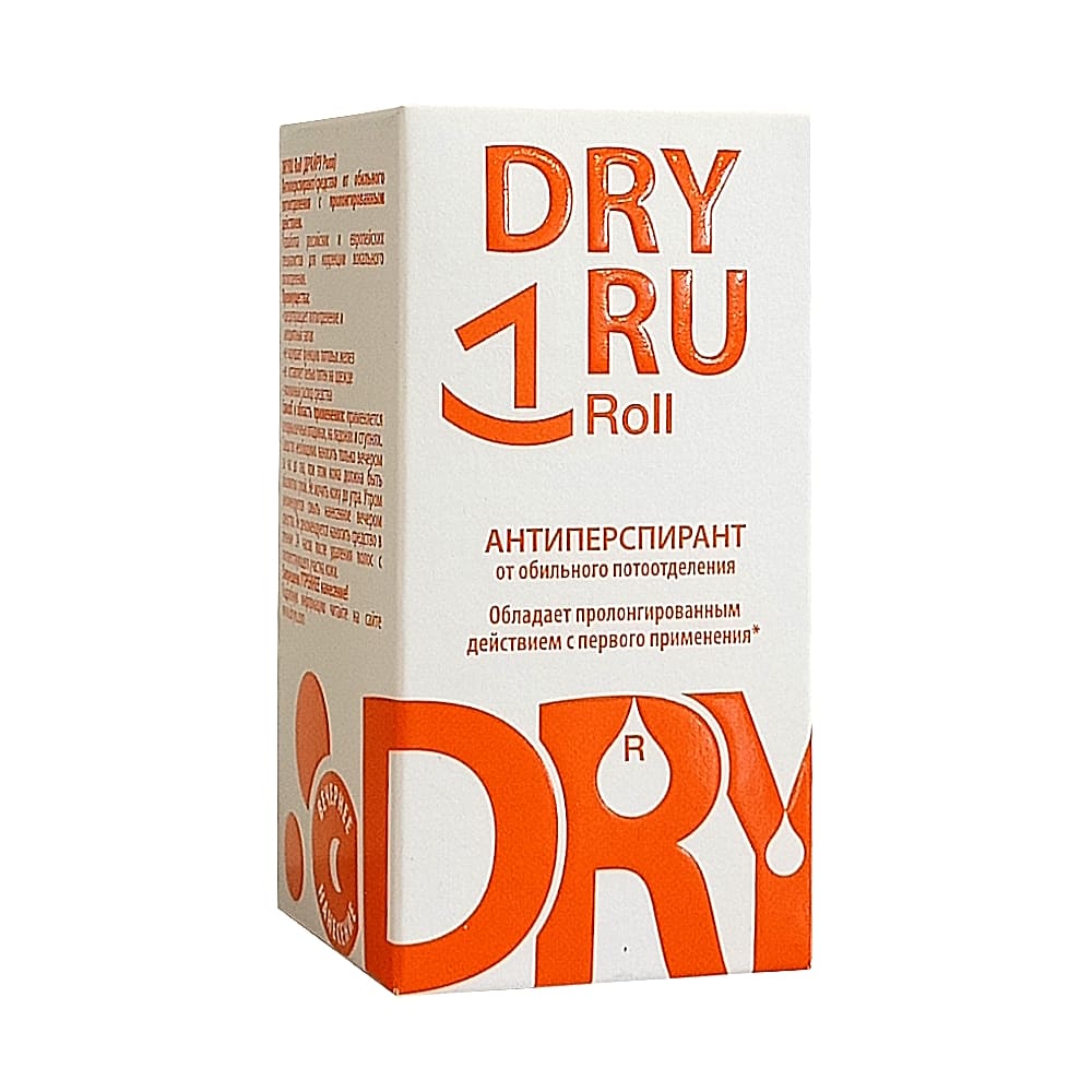 DryRu Roll средство против обильного потоотделения, 50мл