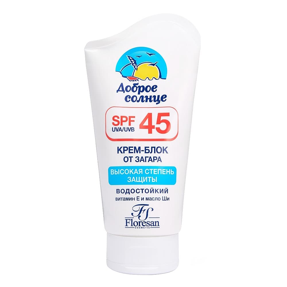 FLORESAN крем-блок от загара SPF 45, 125мл 