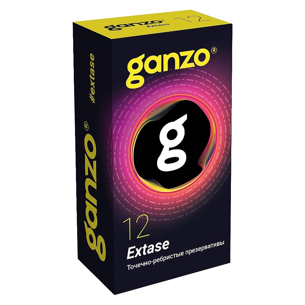 GANZO Extase точечно-ребристые презервативы, №12