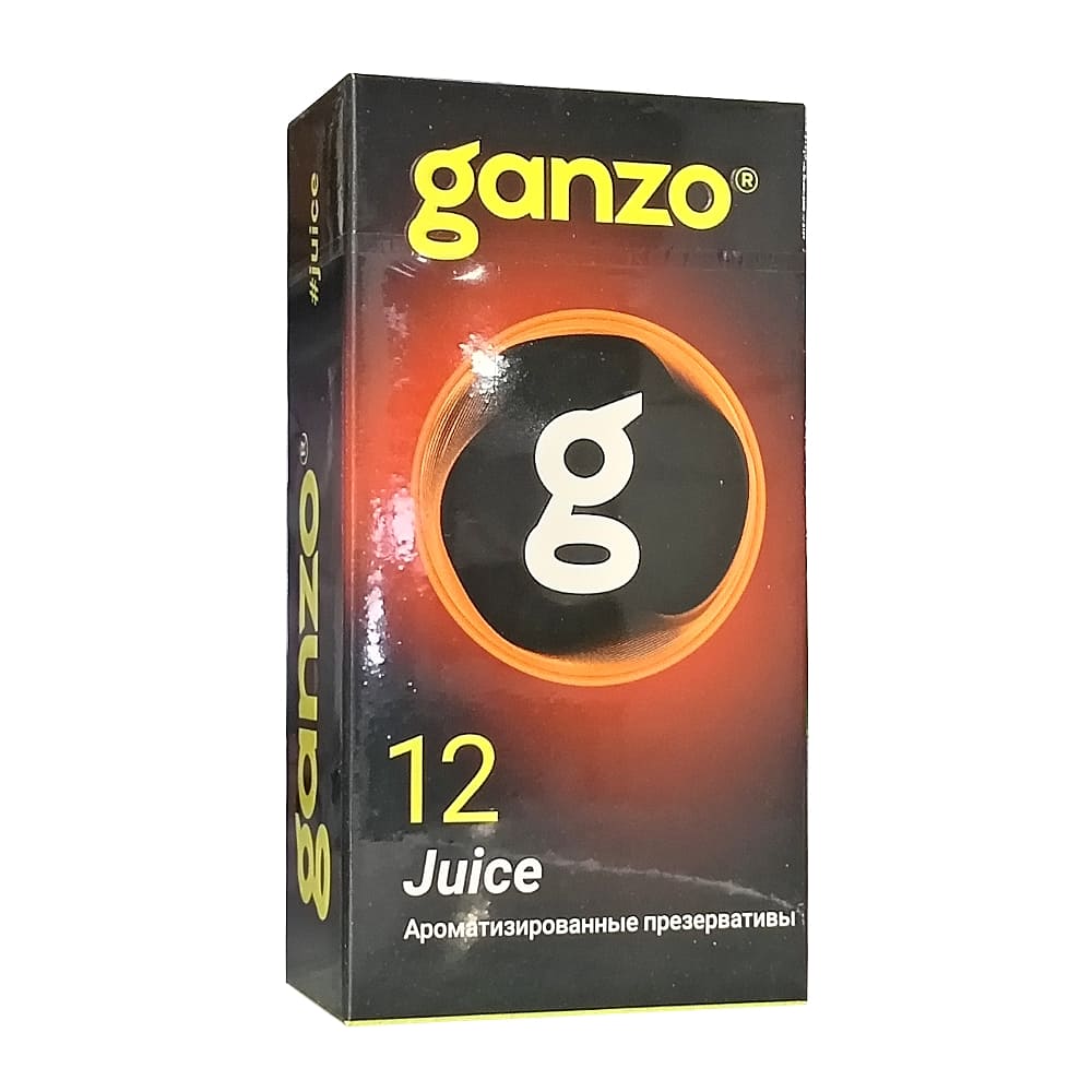 GANZO Juice ароматизированные презервативы, 12шт