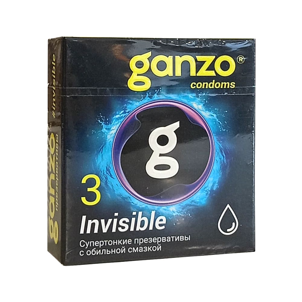 GANZO Ultra Thin презервативы супер тонкие с дополнительной смазкой, 3шт