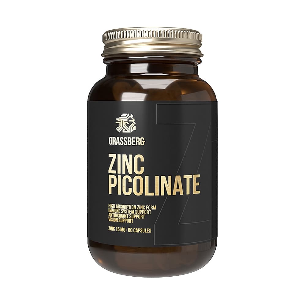 GRASSBERG Цинка Пиколинат (Zinc Picolinate), капсулы 60шт
