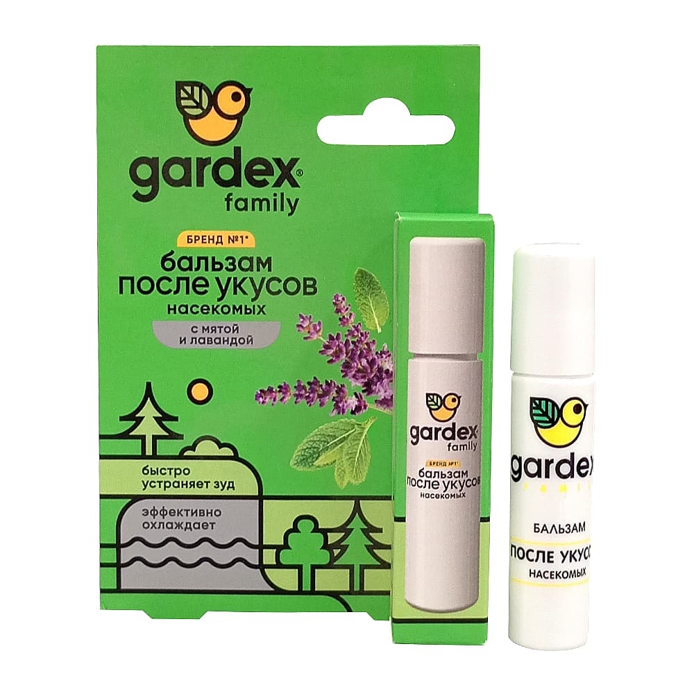 Gardex Family Бальзам после укусов роликовый, 7 мл