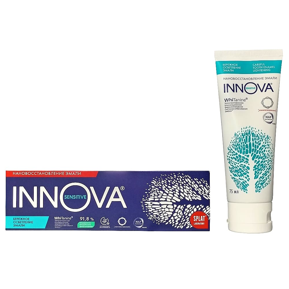 INNOVA Sensitive зубная паста Бережное осветление эмали, для чувствительных зубов, 75 мл