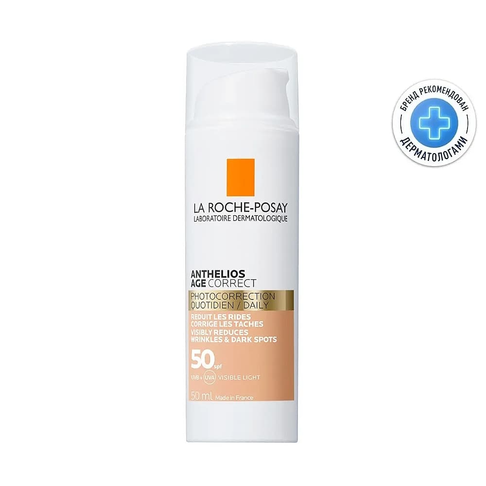 La Roche-Posay, Anthelios Солнцезащитный антивозрастной СС-крем для лица SPF 50, 50 мл
