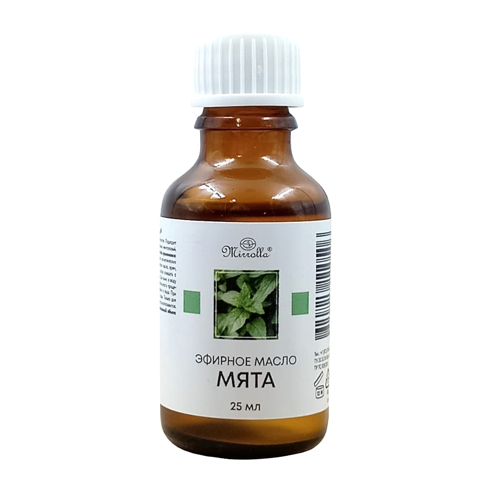 MIROLLA эфирное масло мяты, 25 мл.