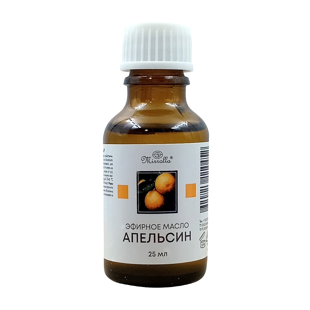 MIRROLLA эфирное масло апельсин, 25 мл.