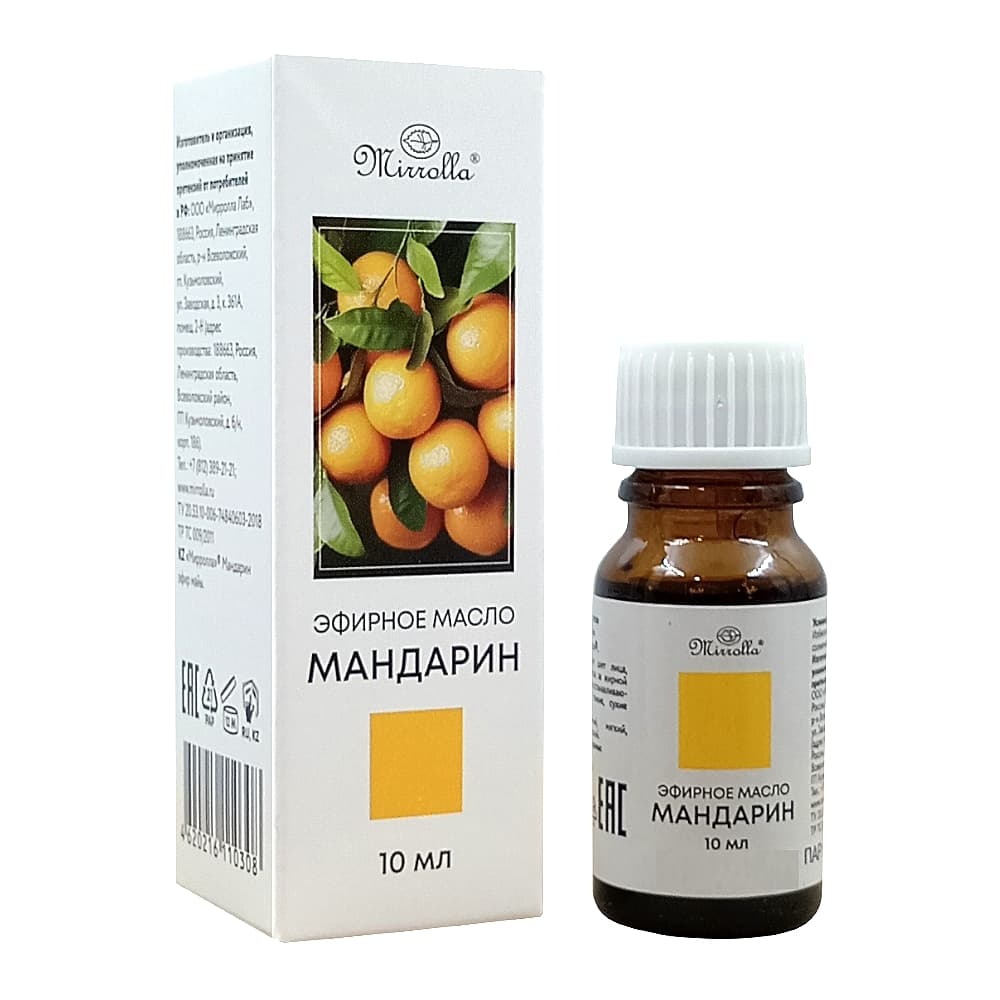 MIRROLLA эфирное масло мандарина, 10 мл.