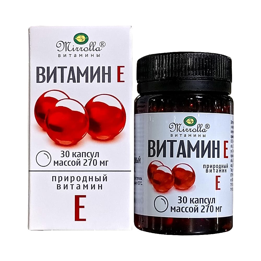 MIRROLLA витамин Е, капсулы 270мг, №30