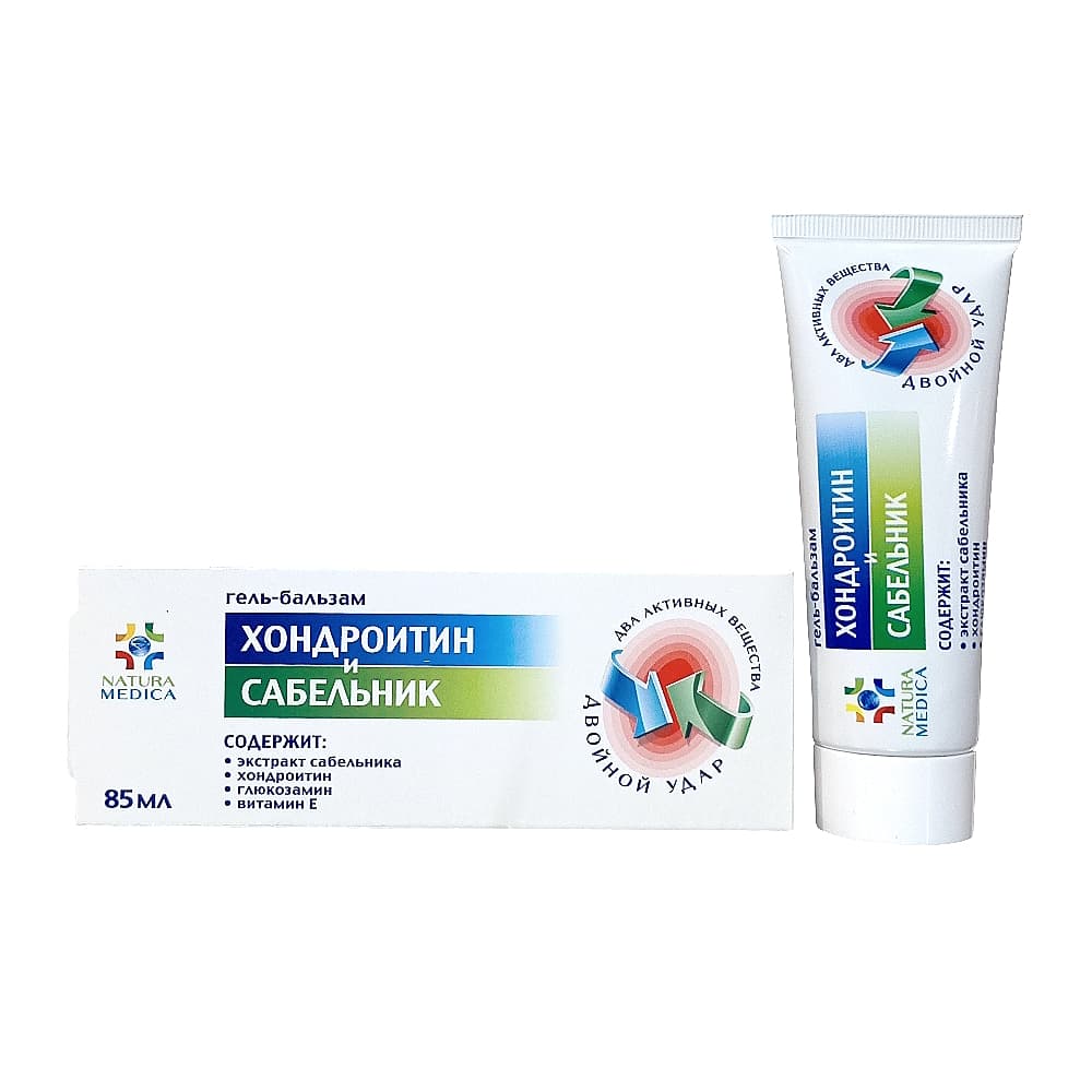 Natura Medica гель-бальзам хондроитин и сабельник, 85 мл.