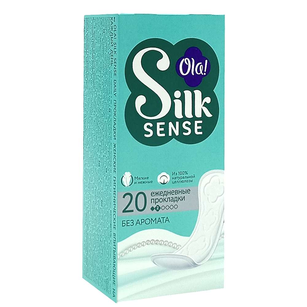 OLA Silk Sense daily Прокладки ежедневные ароматические с ромашкой, 20 шт
