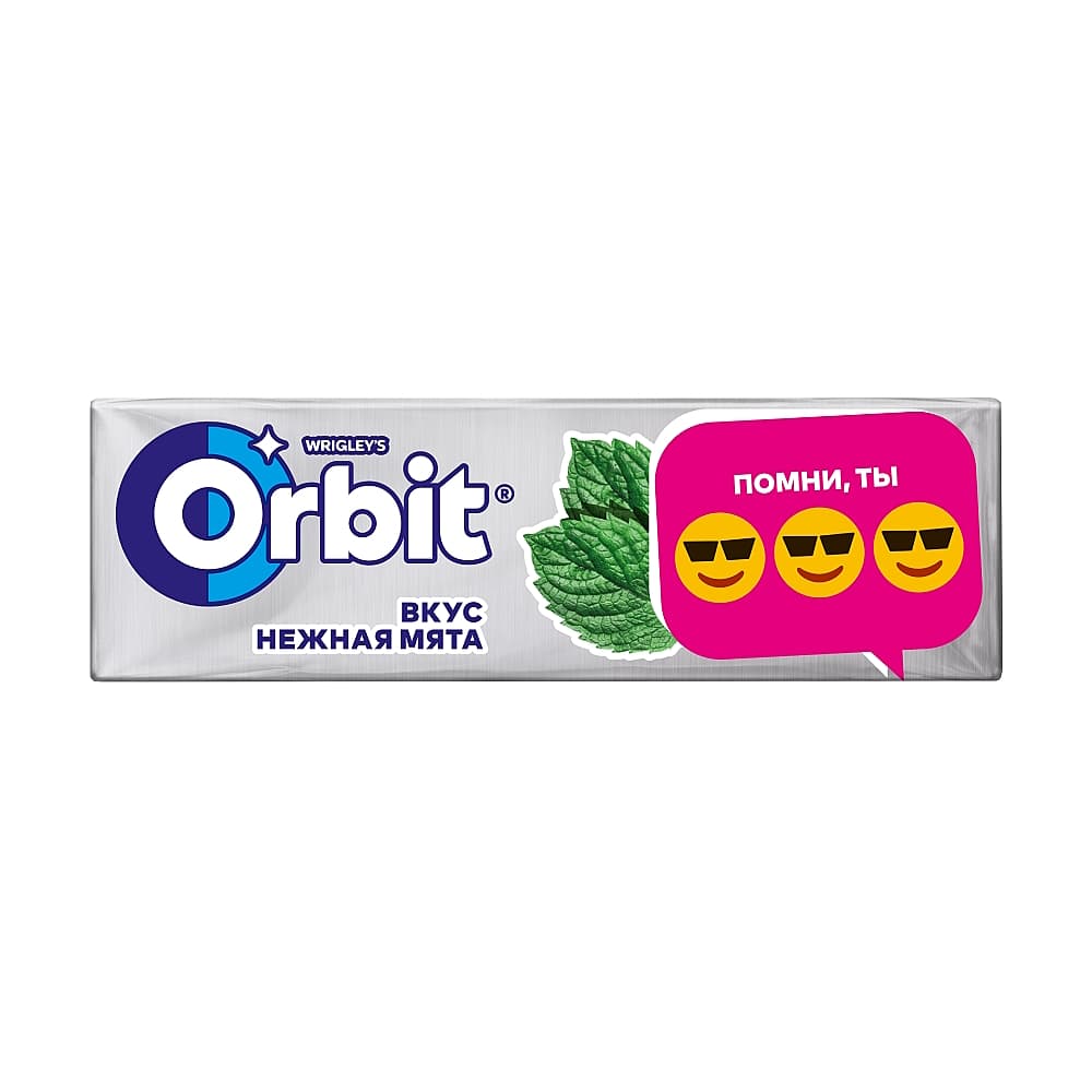 ORBIT жевательная резинка (нежная мята) 13,6гр