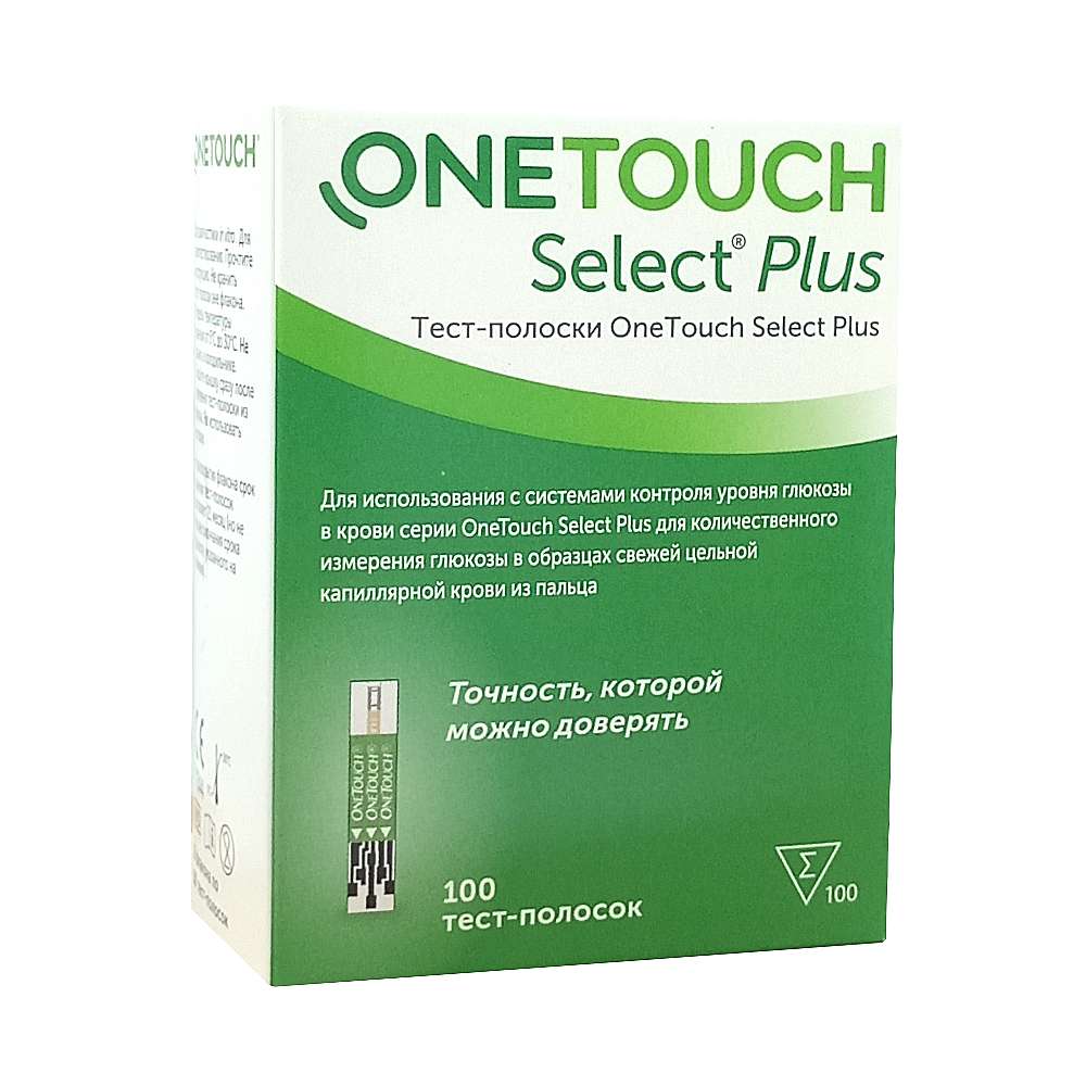 One Touch Select Plus тест-полоски, №100