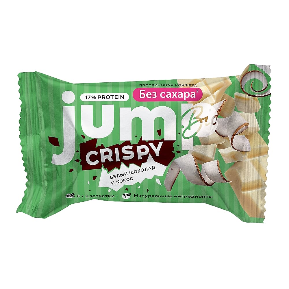 Протеиновая конфета JUMP BIO «Белый шоколад и кокос» 30г