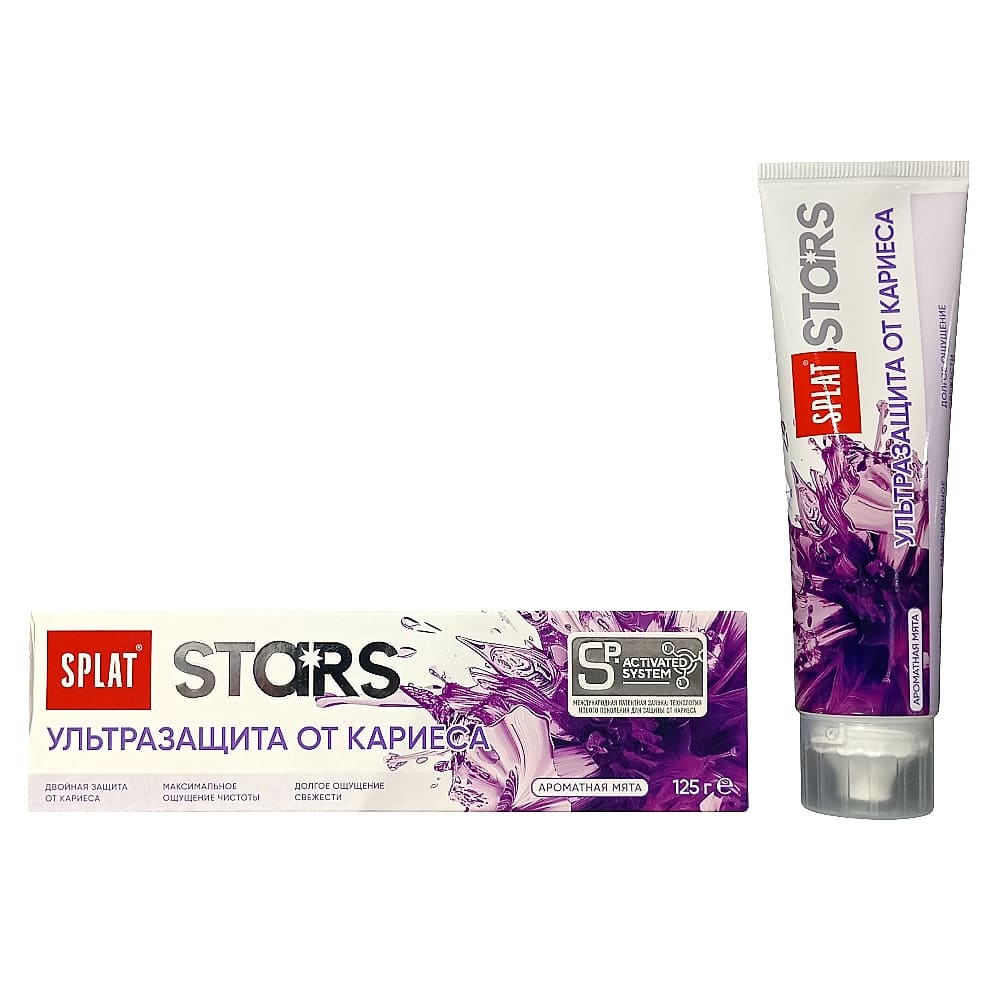 SPLAT STARS Ультразащита от кариеса зубная паста, 125г