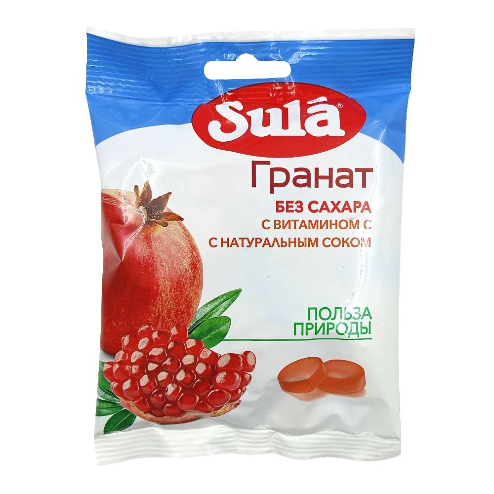 SULA леденцы со вкусом граната, 60 гр