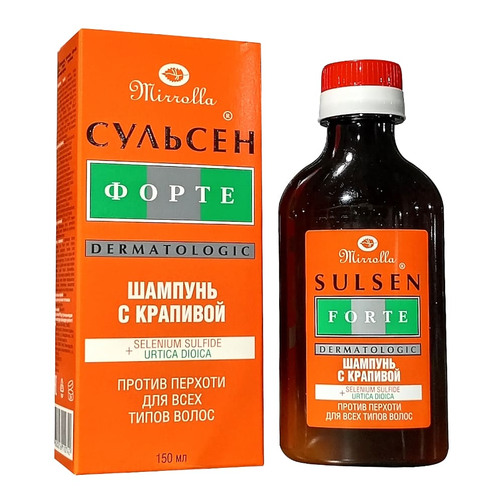SULSEN Форте шампунь с крапивой, 150 мл.