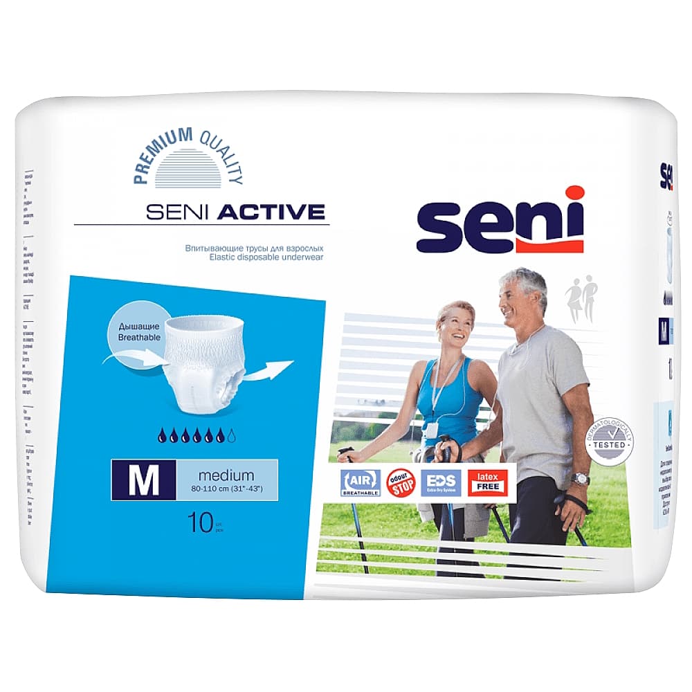 Seni  Active Трусики для взрослых, М, 10 шт.