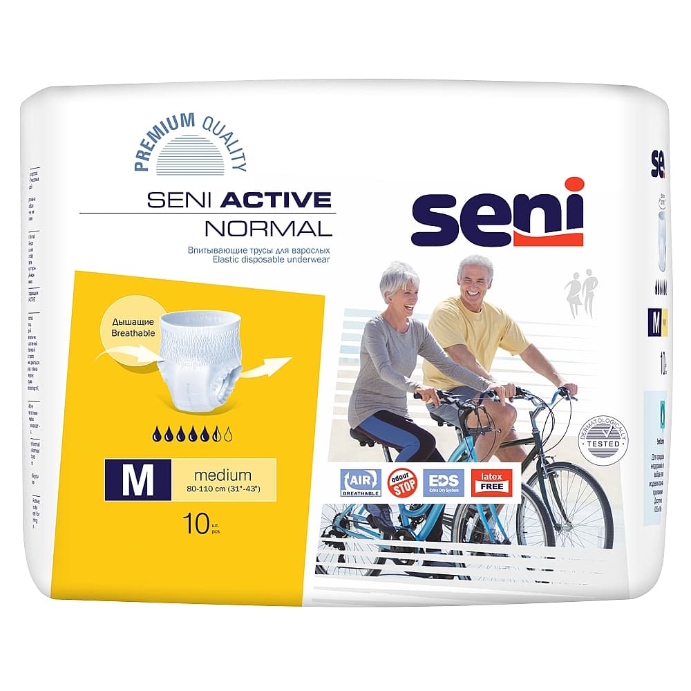 Seni Active Normal Трусики для взрослых M, 10 шт. 