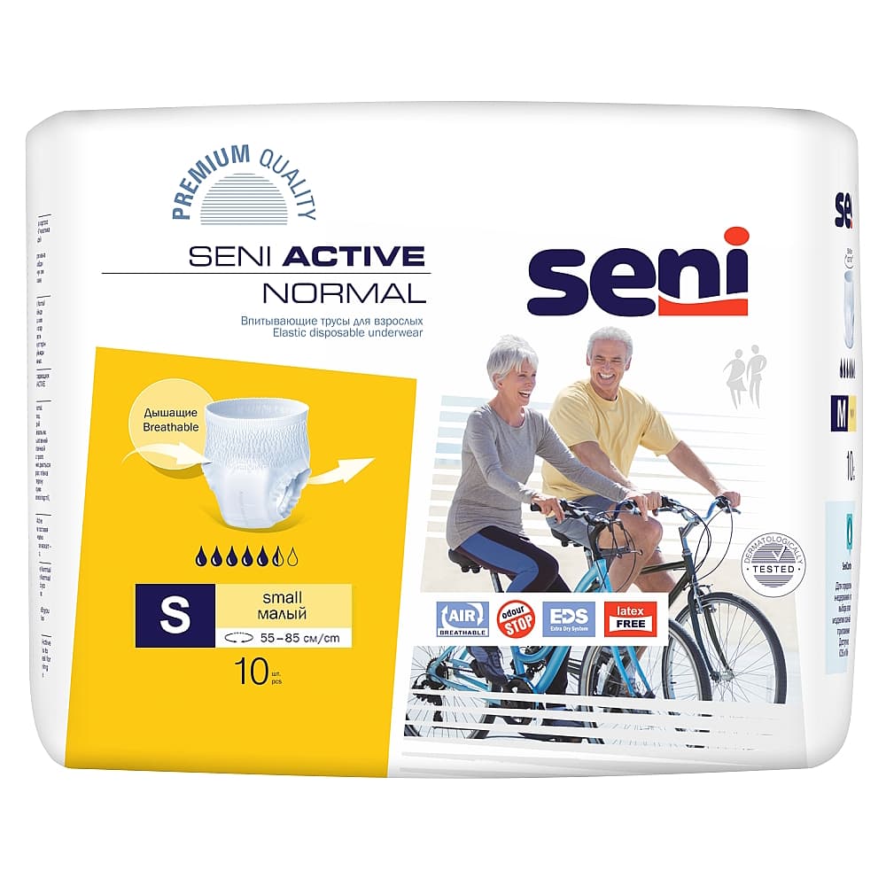 Seni Active Normal Трусики для взрослых, S, 10 шт.