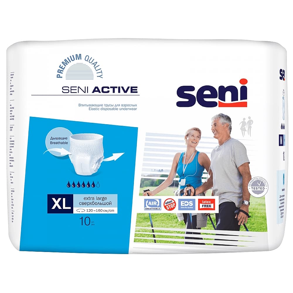 Seni Active Трусики для взрослых XL, 10 шт. 