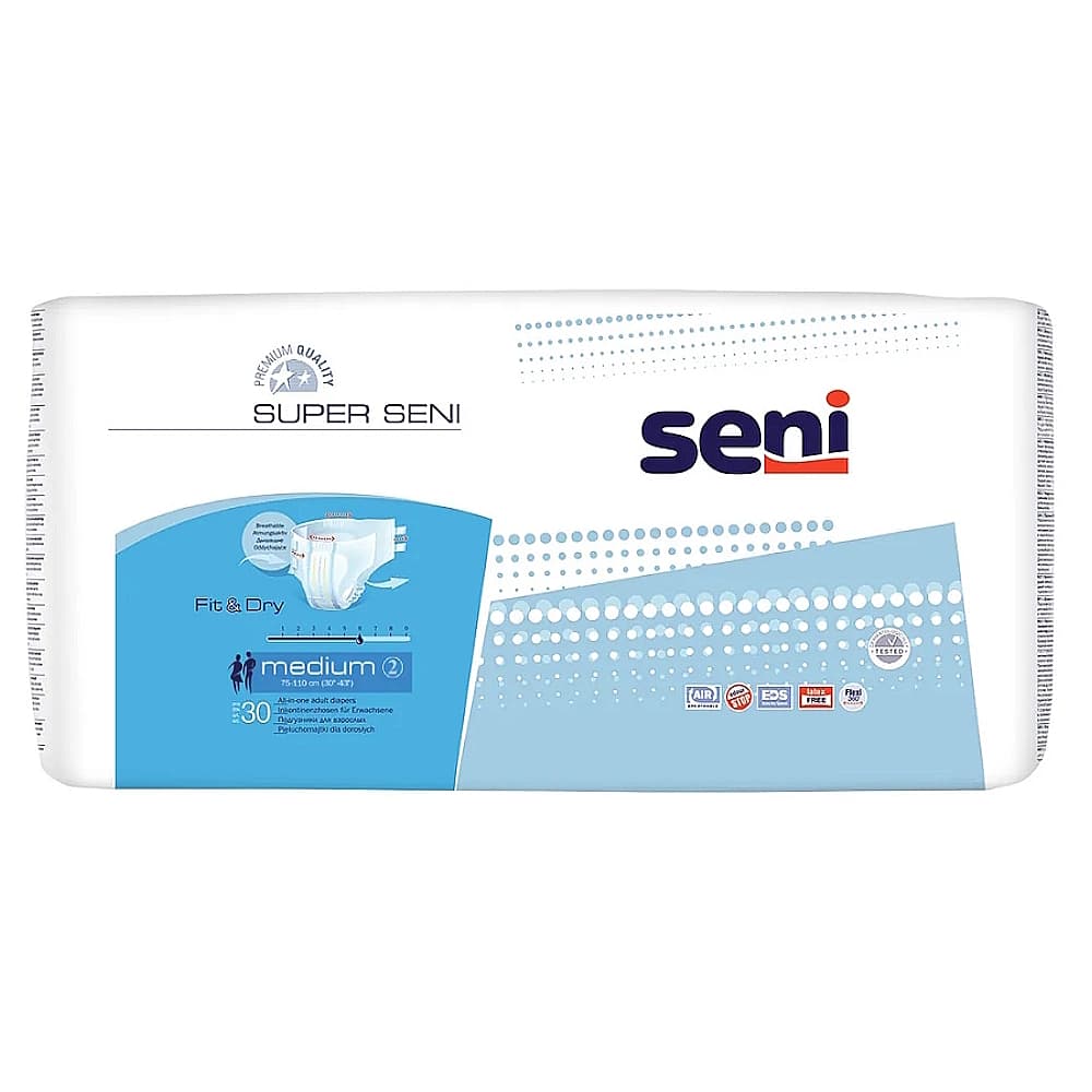 Seni Super Подгузники для взрослых, M, 30 шт.