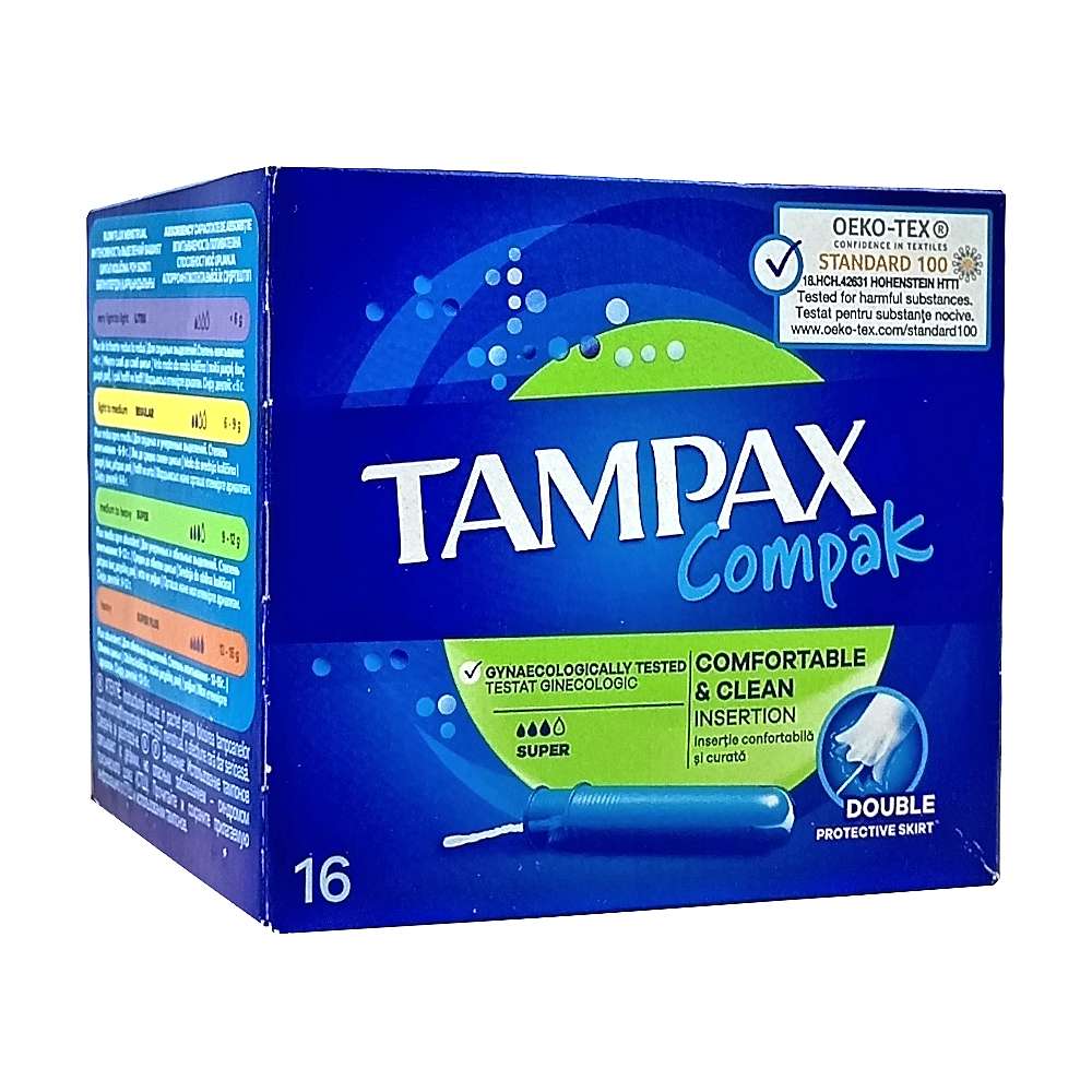 Tampax Super Duo тампоны с аппликатором, №16