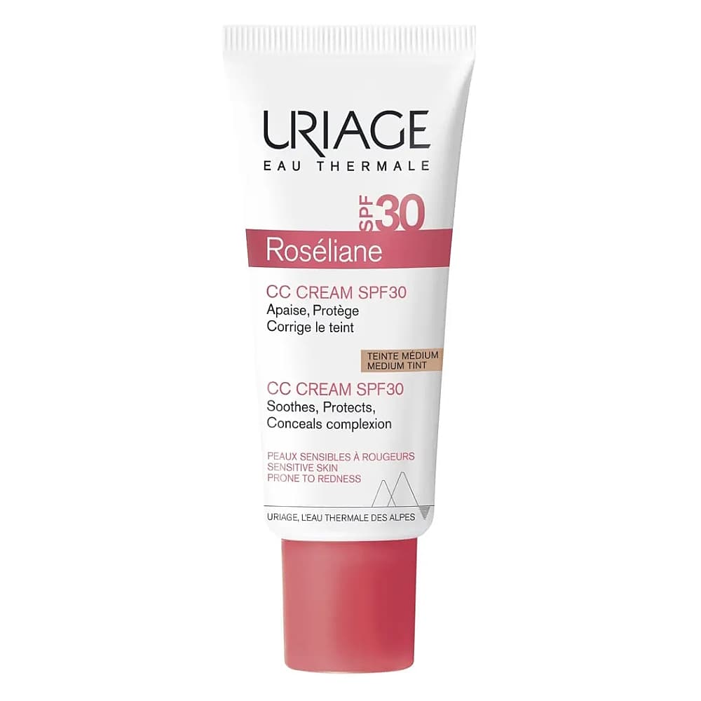 URIAGE Roseliane СС крем с тональным эффектом против покраснений SPF 30, 40 мл