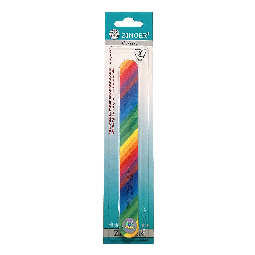 ZINGER прямая пилка-наждак 150-220, радуга /EA-307