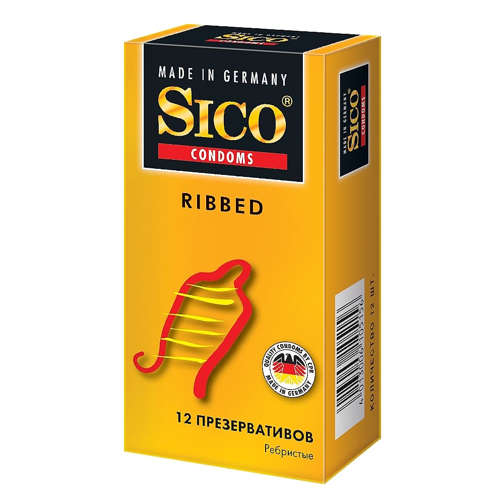 SICO Ribbed ребристые презервативы, №12