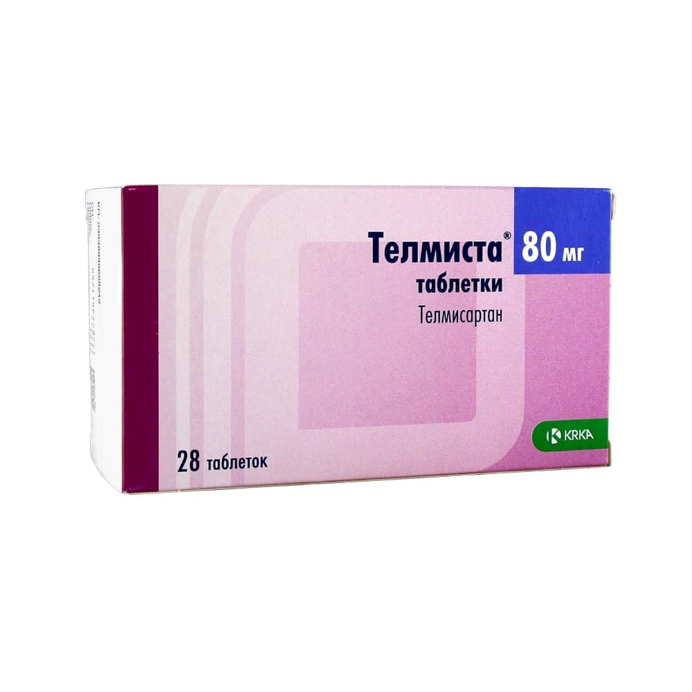 Телмиста таблетки 80 мг, 28 шт.