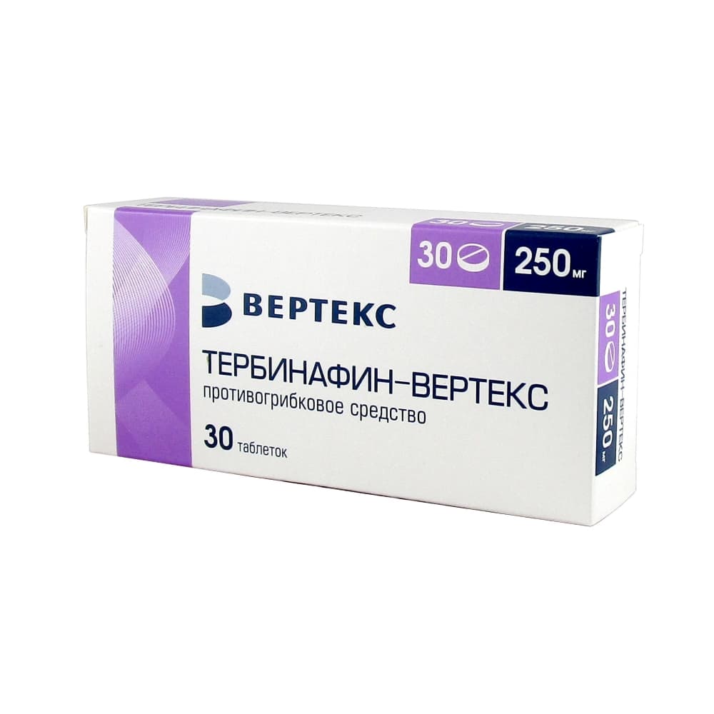 Тербинафин табл. 250 мг, 30 шт.