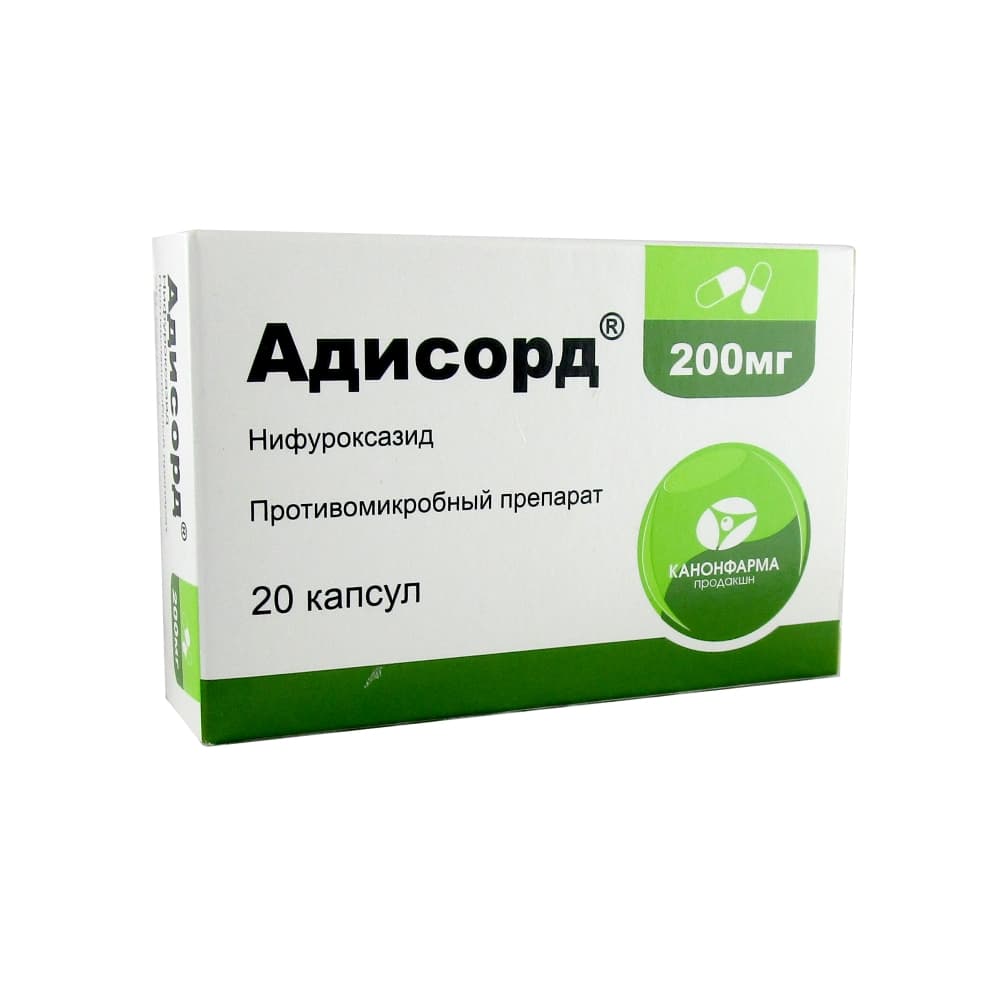 Адисорд капсулы 200 мг, 20 шт