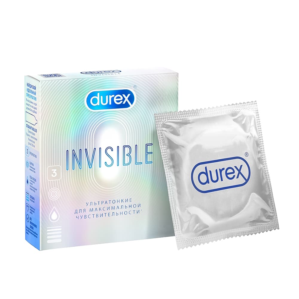 Презервативы Durex Invisible 3 шт.