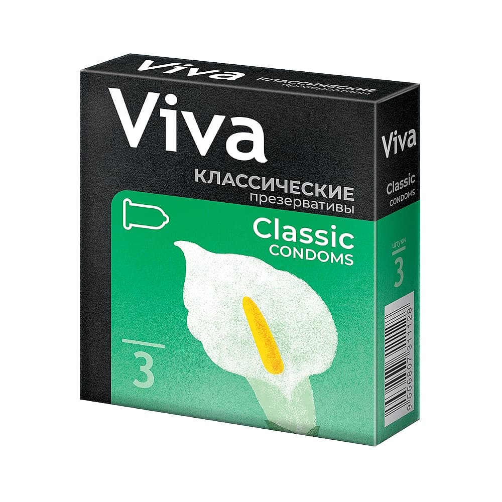 VIVA Презервативы классические, 3 шт