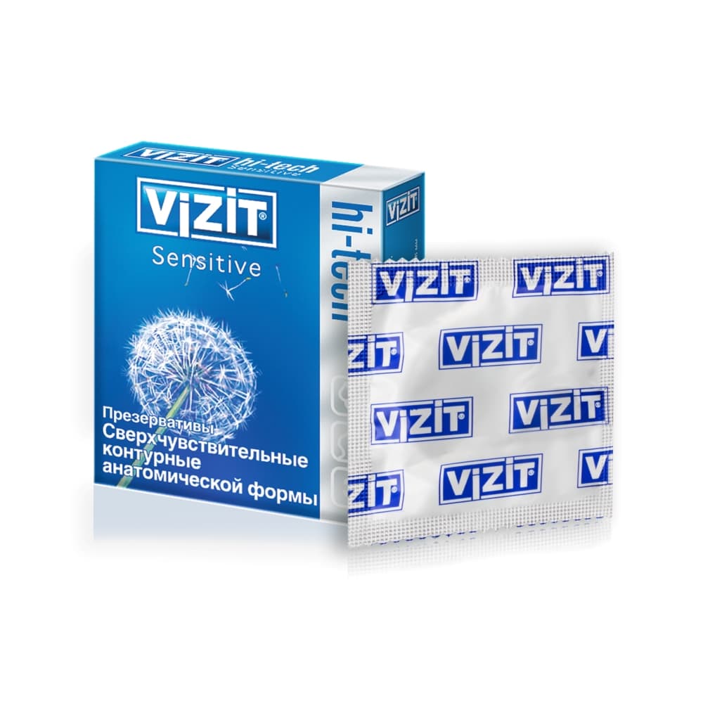 VIZIT Презервативы HI-TECH sensitive, 3 шт