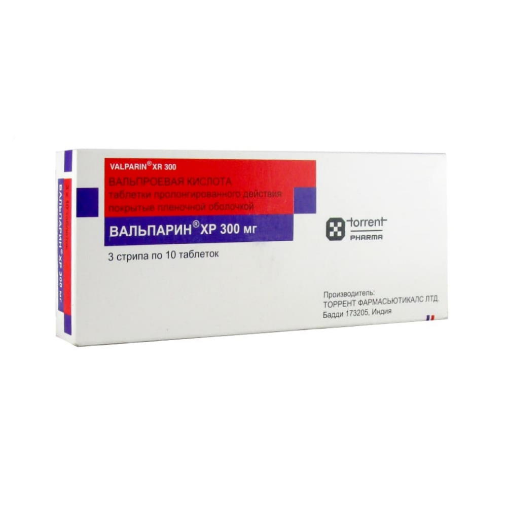 Вальпарин ХР таблетки 300 мг, 30 шт