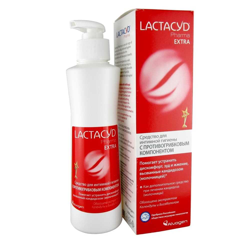 LACTACYD Pharma Extra Средство для интим.гигиены с противогрибковым компонентом, 250 мл
