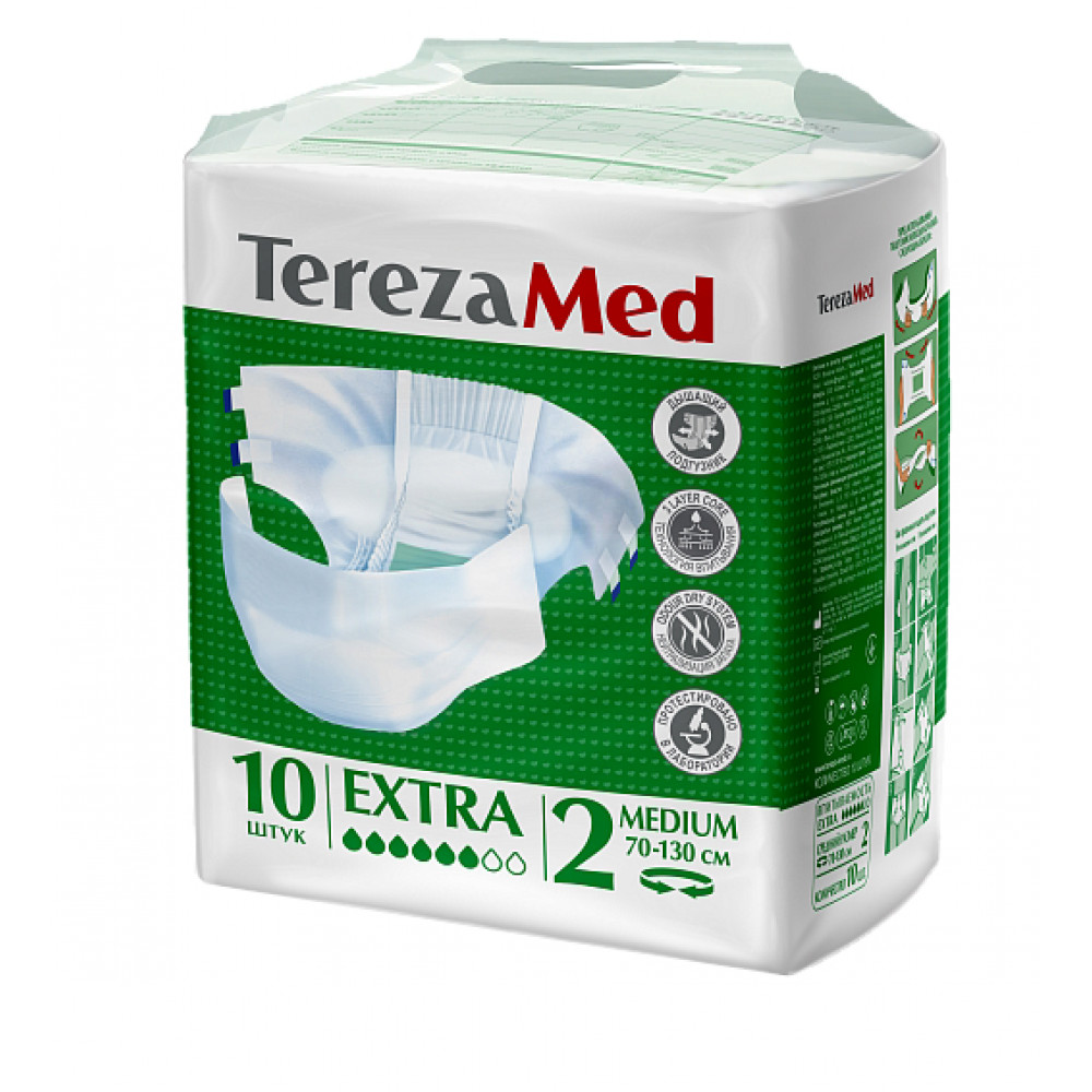 Tereza Med Подгузники для взрослых Extra 2 Medium, 10 шт