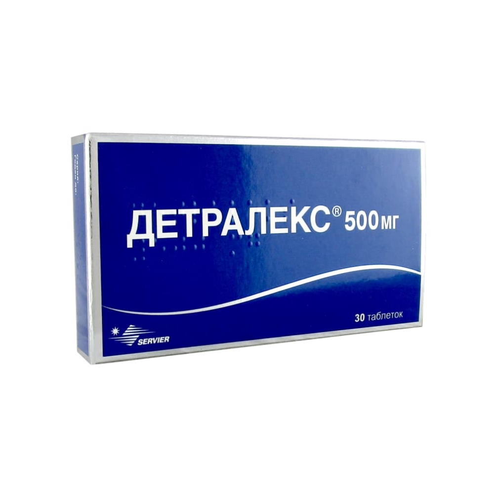 Детралекс таблетки п.п.о. 500 мг, 30 шт